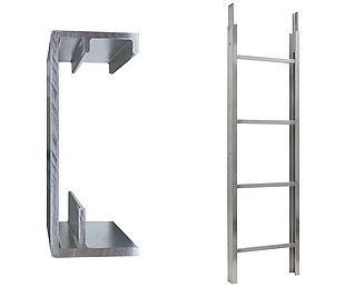 Rebrík vodiaci 1 m - 150/200 kg