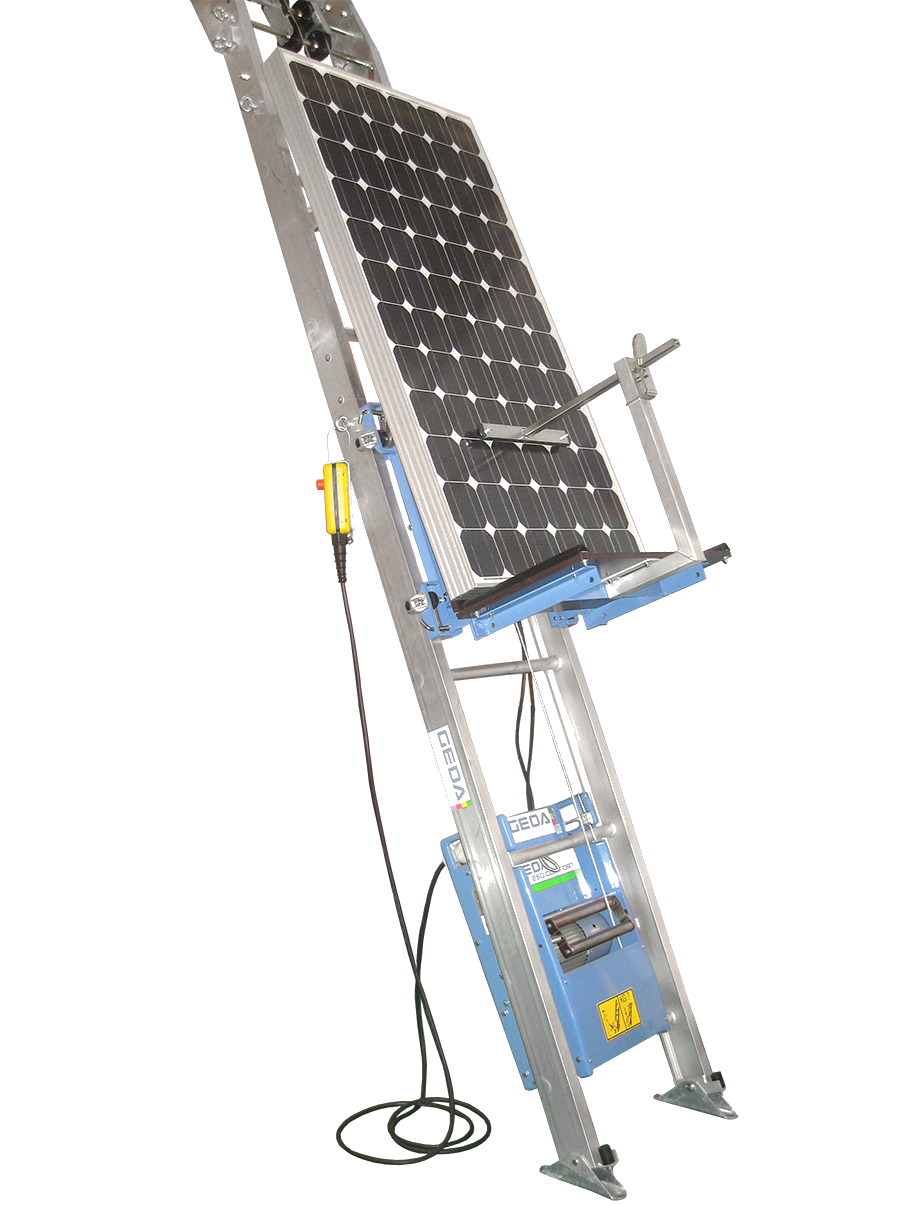 Výťah na prepravu solárnych panelov GEDA - Solarlift